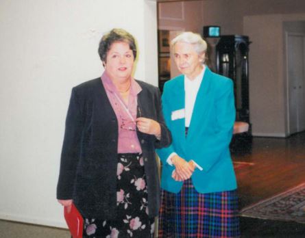 Appreciation Tea held in honor of the Auxiliary and Board of Directors of The West End Home For Ladies by the Ladies of The West End Home The West End Home For Ladies, 2818 Vanderbilt Place,  Tuesday, November 2, 1999  (L to R) Gayle Vance, Board of Directors, The West End Home For Ladies,  Miss Lillian Mina Harley (1919-2013) 